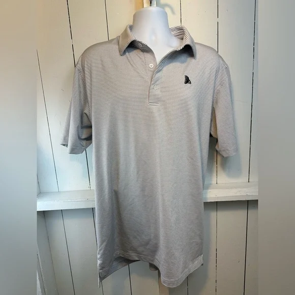 Dunning Golf Polo Shirt Men’s Size XL Striped Shirt Short Sleeve - Picture 2 of 6
